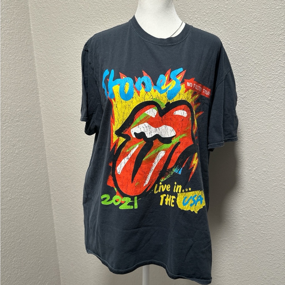 The Rolling Stones Black Graphic Tee